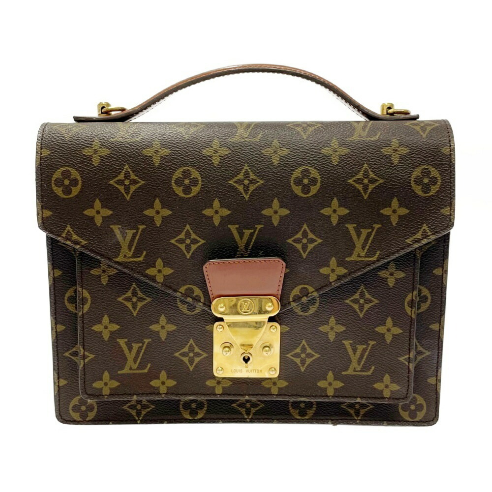 LOUIS VUITTON Monogram Monceau Business Bag Brown